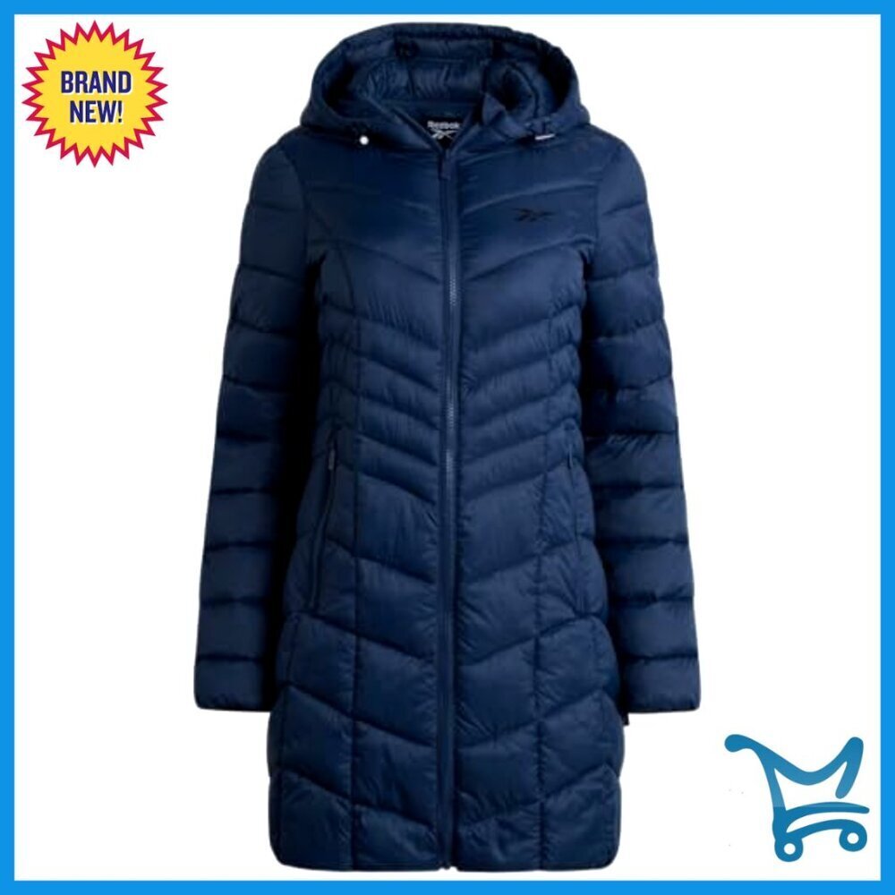 Long Puffer Coat Quilted Parka Winter Jacket Plus Size Oversized Chic - Picture 2 of 7